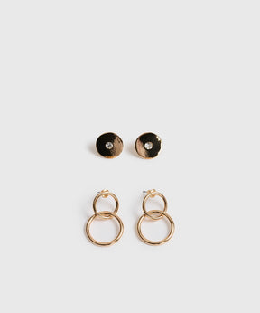 Set Aros Argollas Entrelazadas Woman