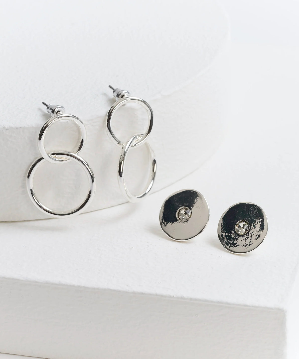 Set Aros Argollas Entrelazadas Woman