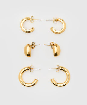 Set Aros Argollas Irregulares Woman