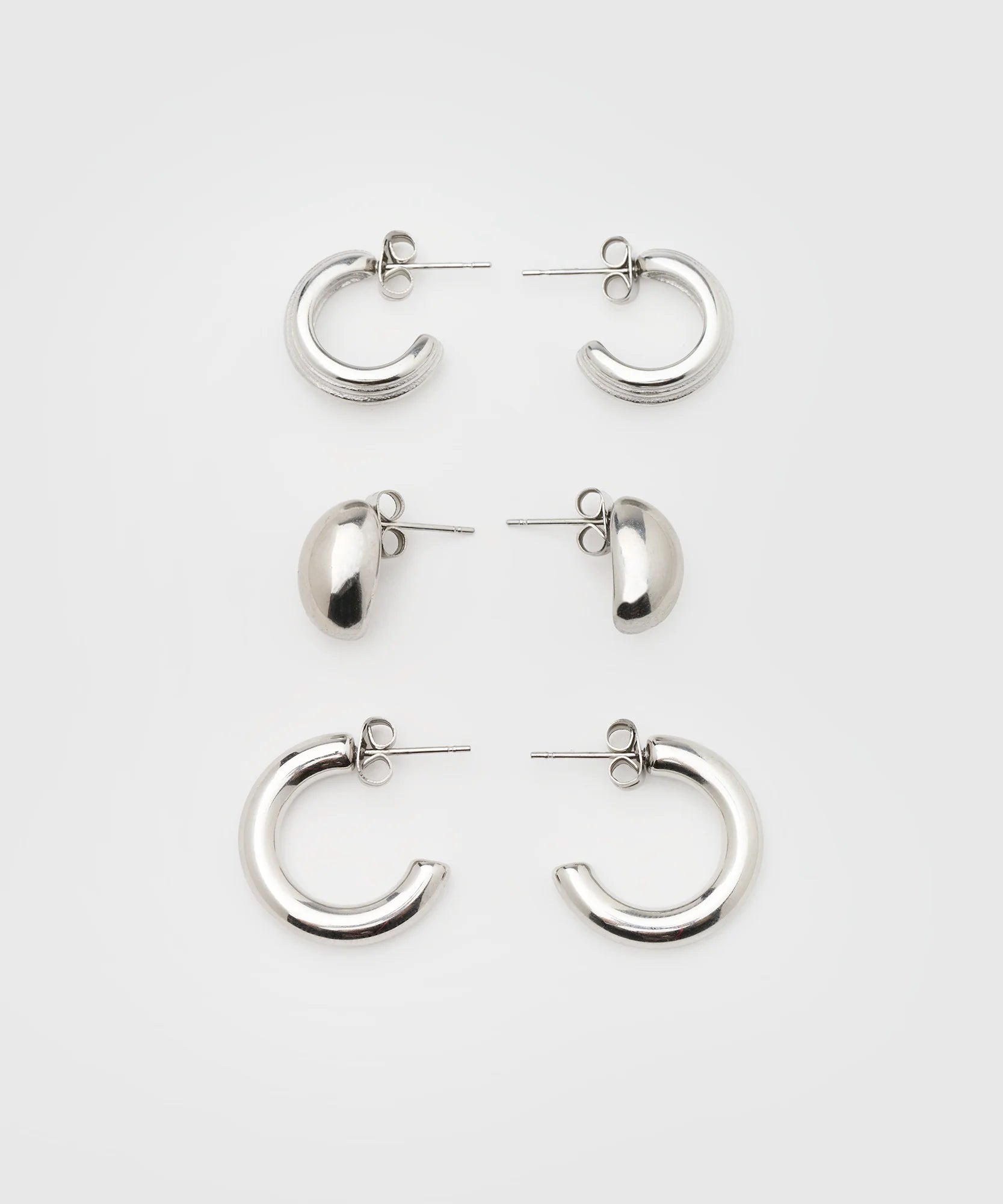 Set Aros Argollas Irregulares Woman