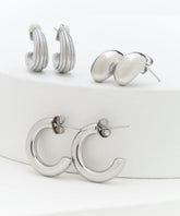 Set Aros Argollas Irregulares Woman