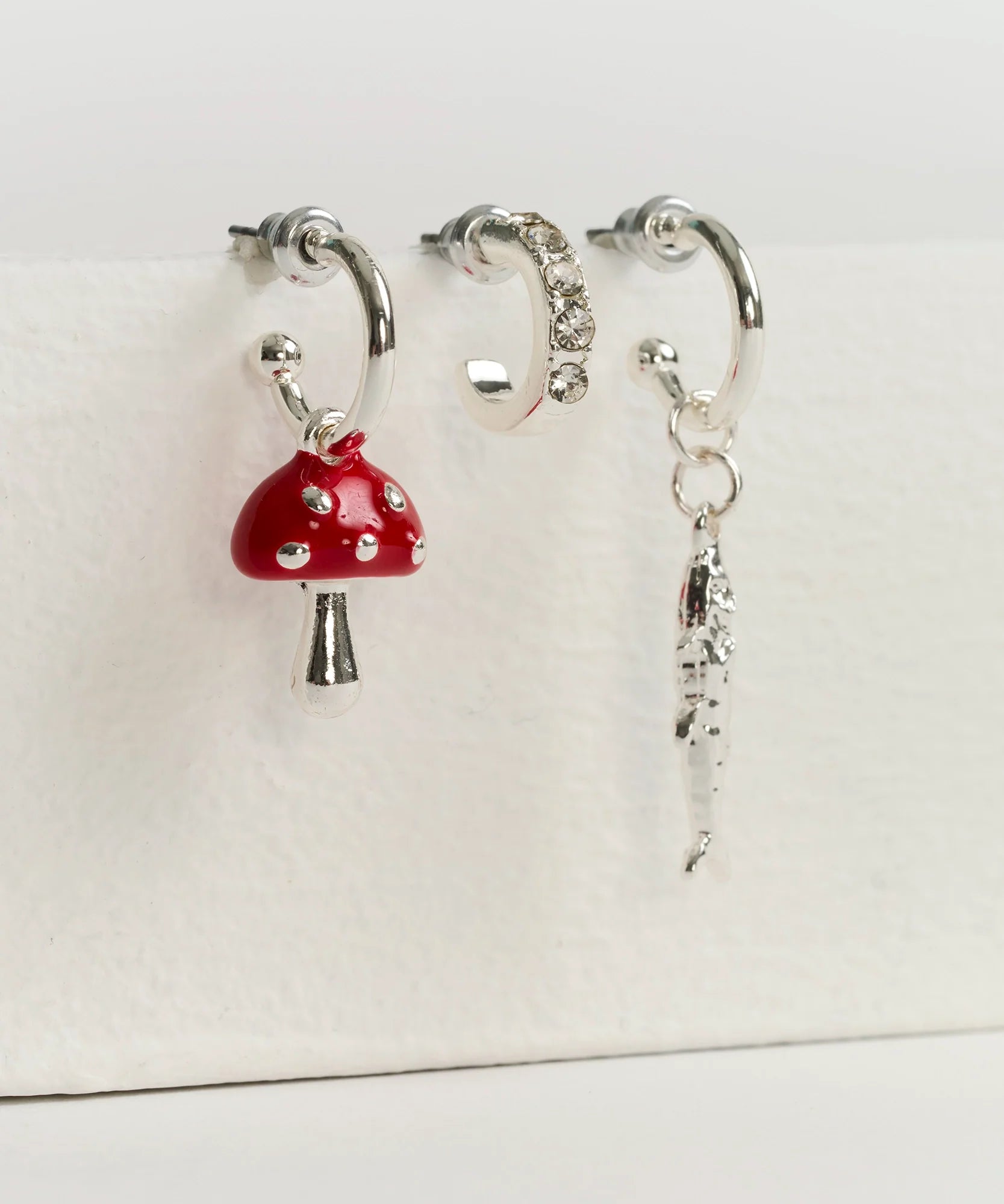 Set Aros Argollas Pequeñas Diferentes Street