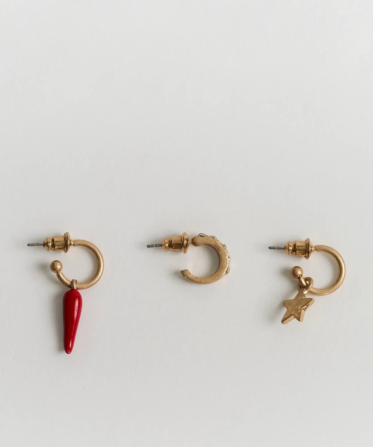 Set Aros Argollas Pequeñas Diferentes Street