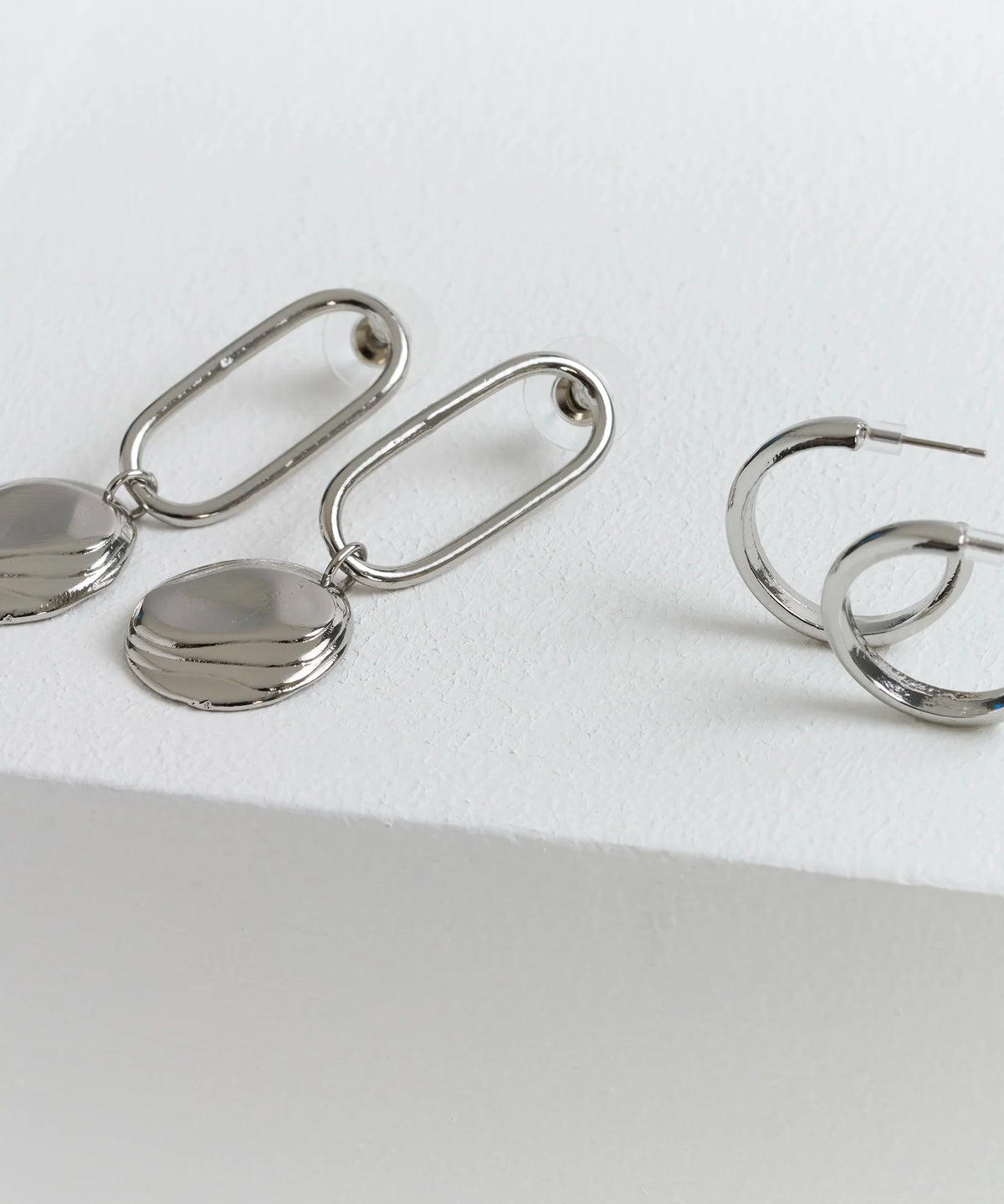 Set Aros Argollas Simples Y Monedas