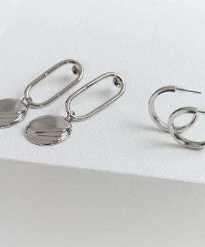 Set Aros Argollas Simples Y Monedas