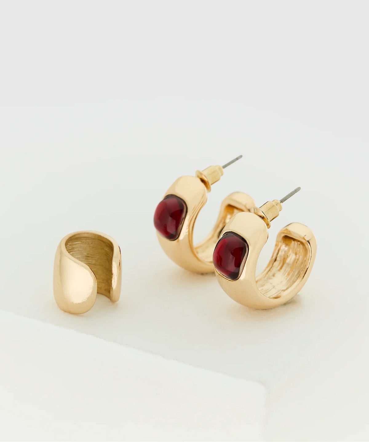 Set Aros Detalle Resina Y Cuff