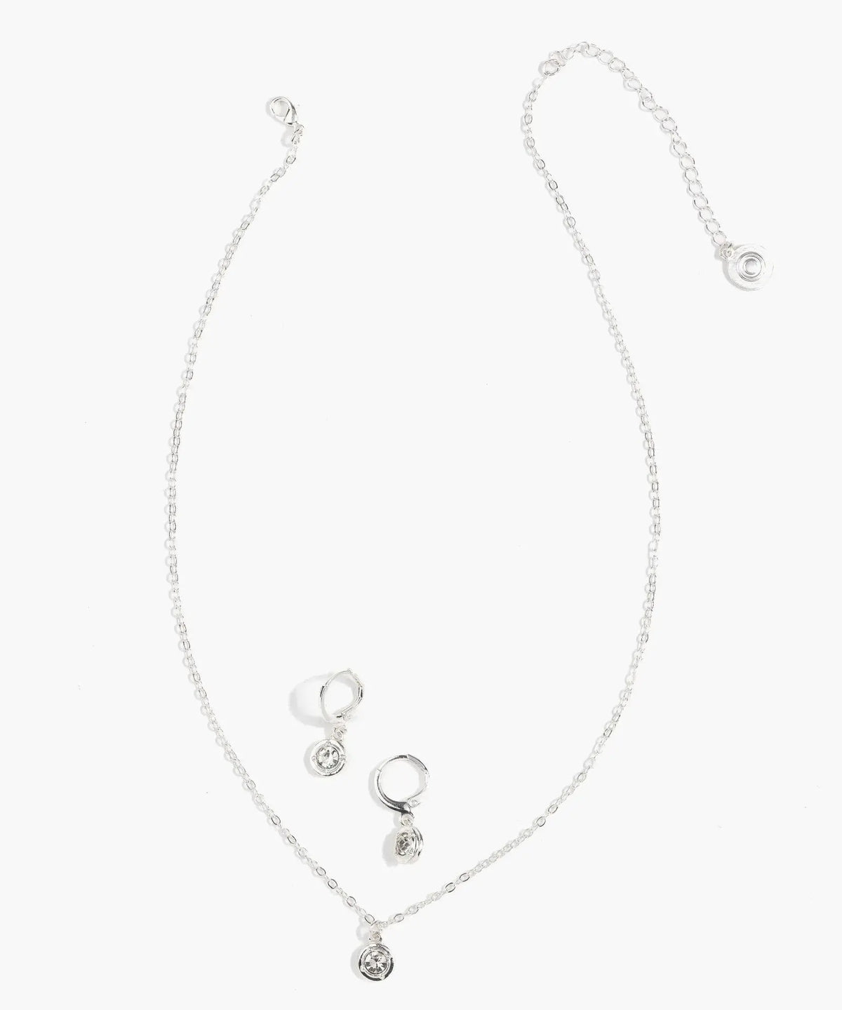 Set Collar Y Aros Brillo