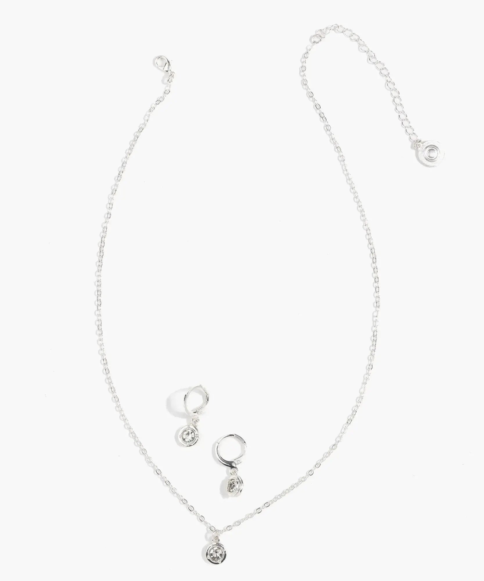 Set Collar Y Aros Brillo