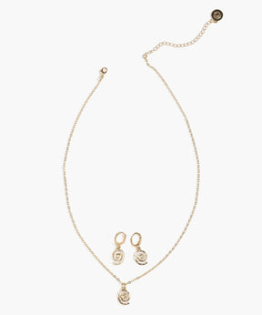 Set Collar Y Aros Caracol