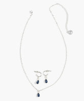 Set Collar Y Aros Piedra
