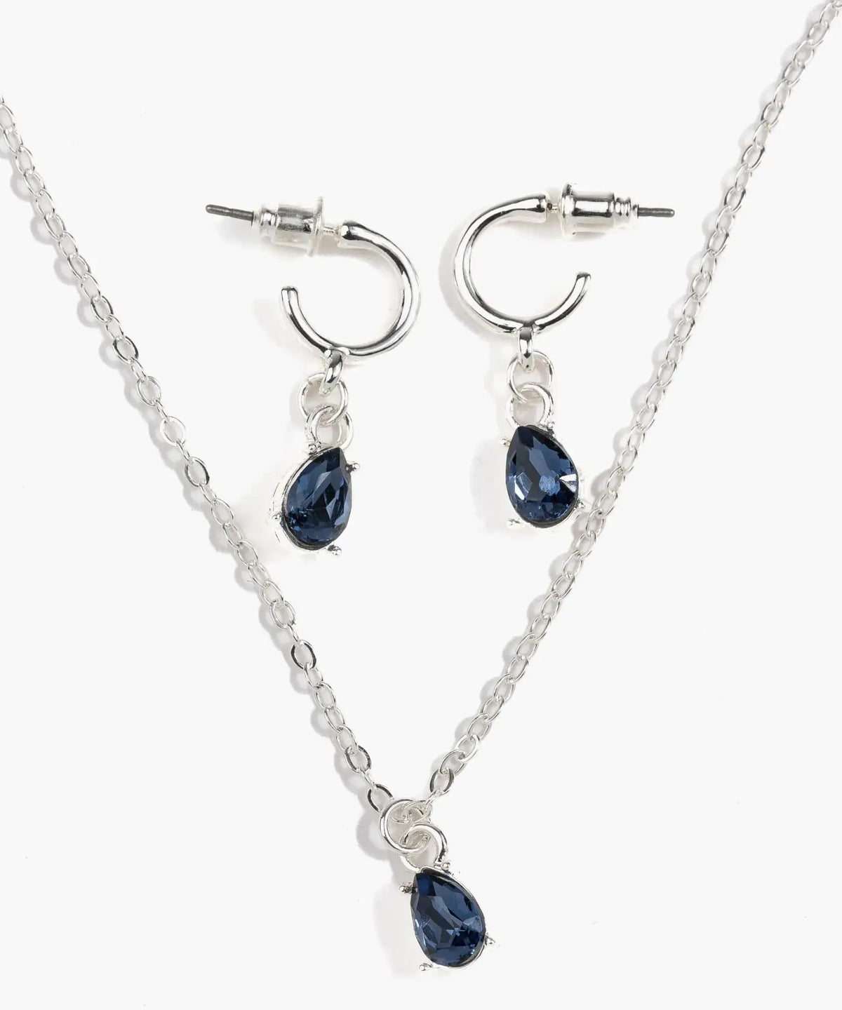 Set Collar Y Aros Piedra