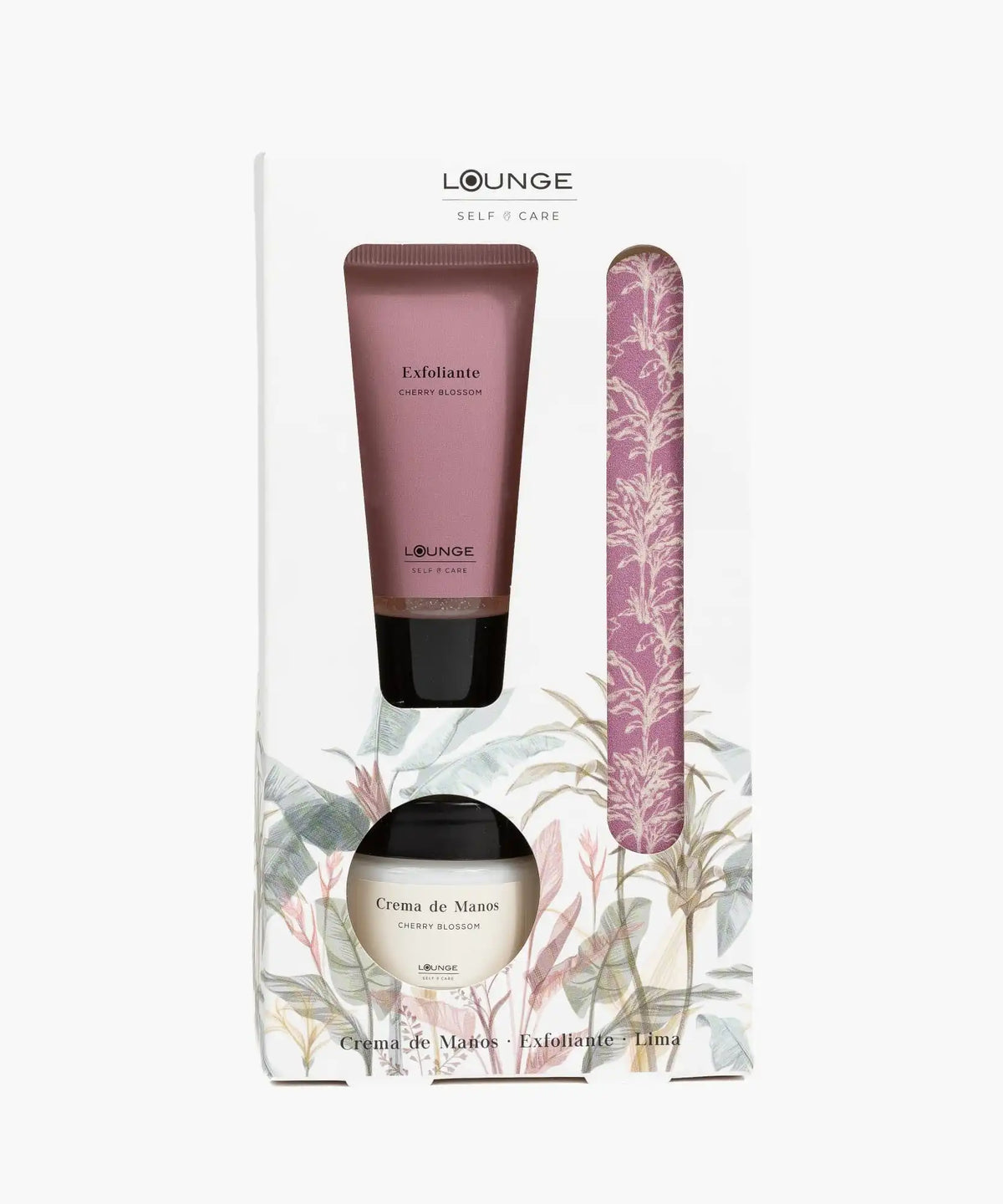 Set Manicure Floral - Rosado