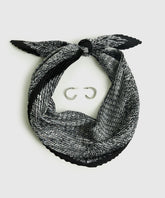 Set Pañuelo Y Aros Plisados