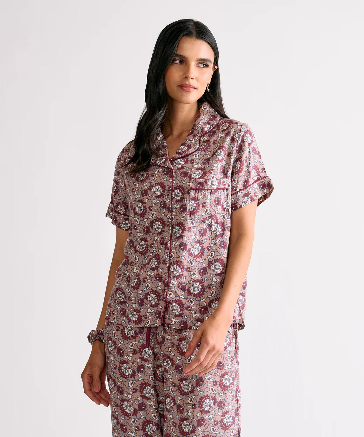 Set Pijama Camisero Flores Dreamy