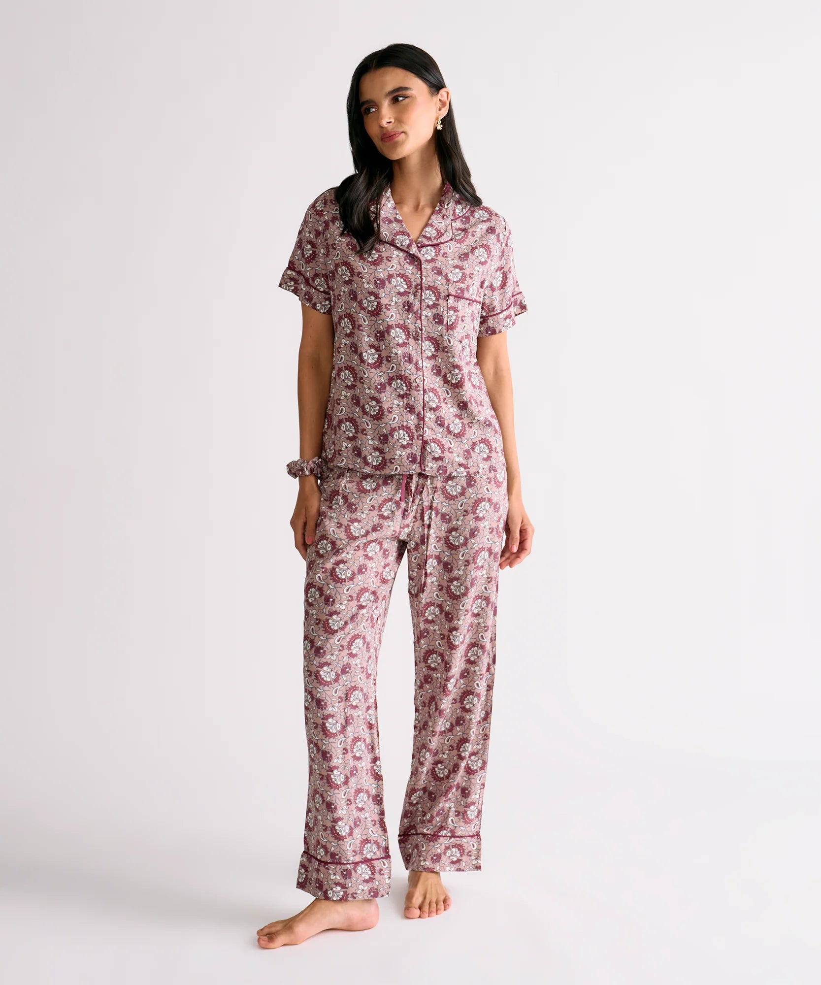 Set Pijama Camisero Flores Dreamy