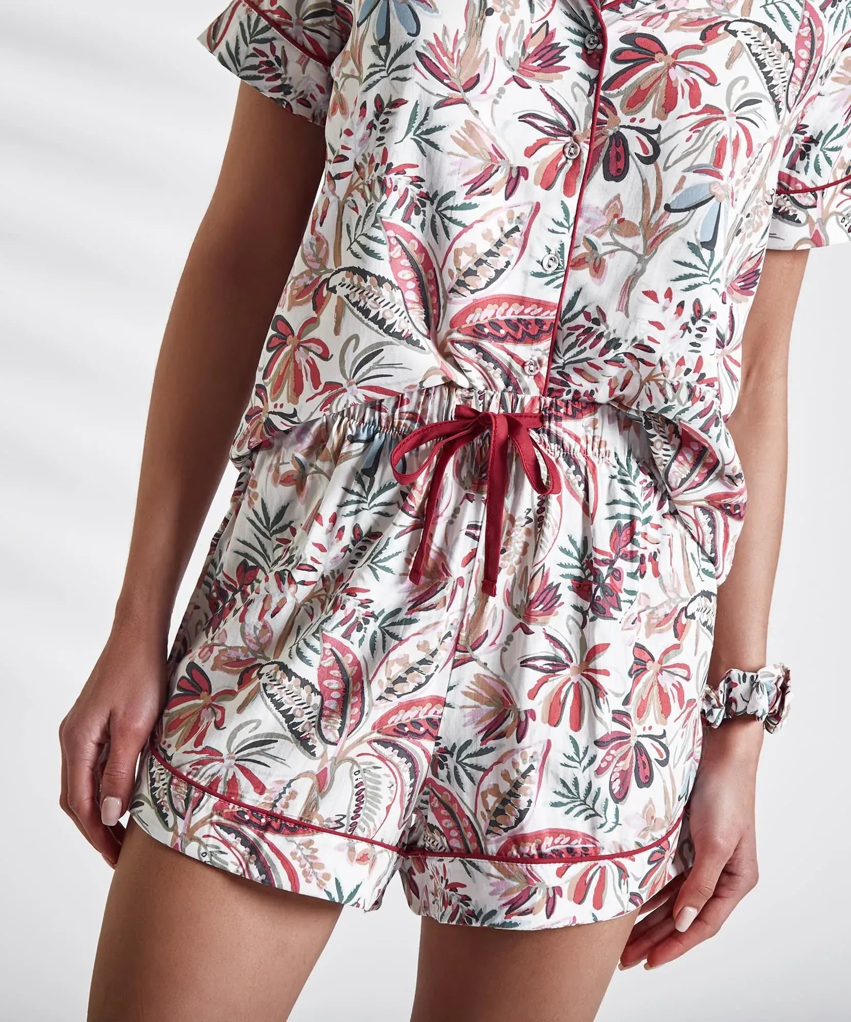 Set Pijama Camisero Flores