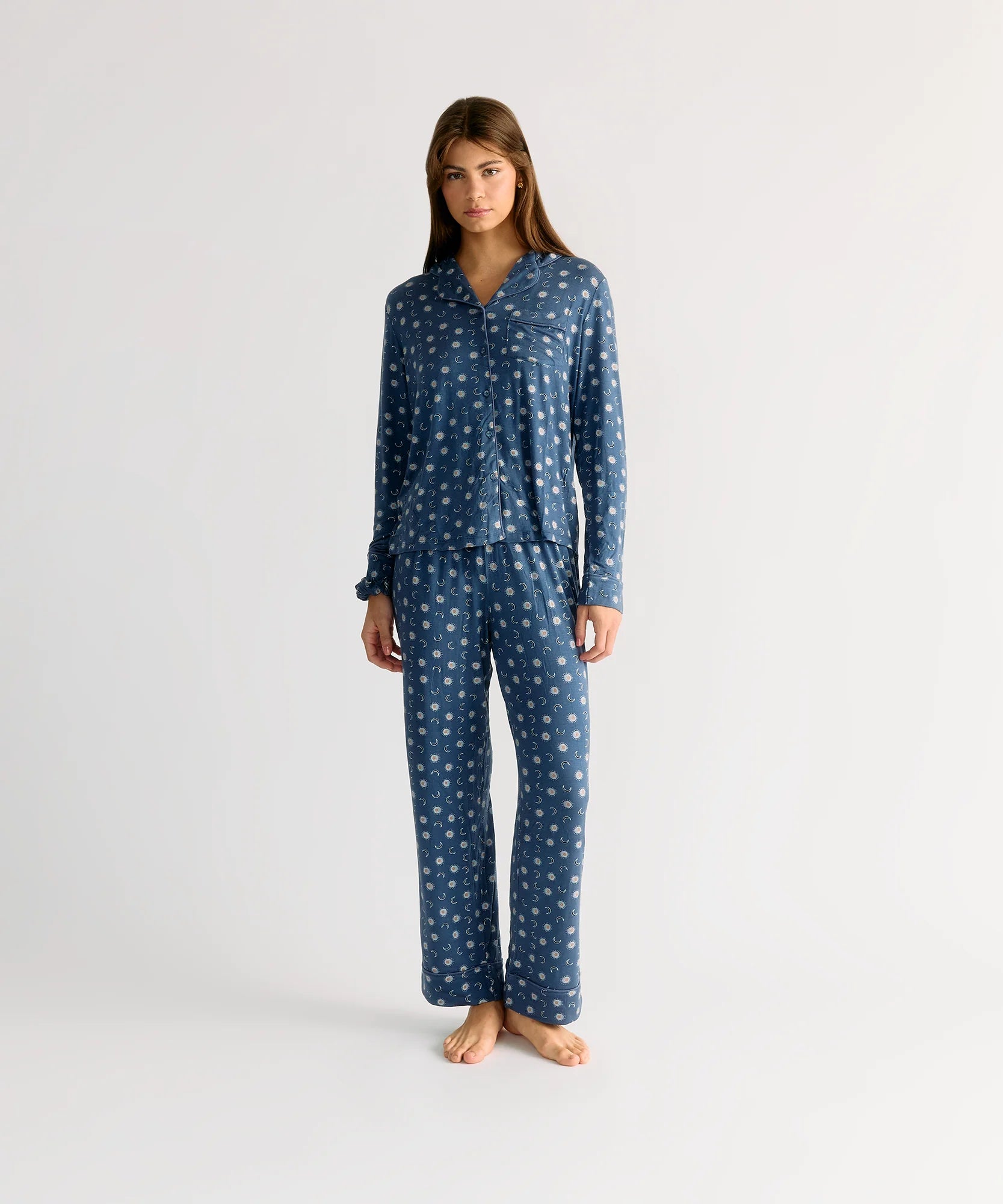 Set Pijama Camisero Lunas Dreamy