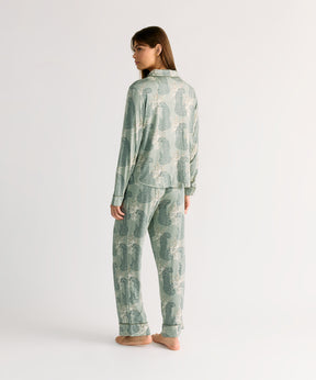 Set Pijama Tigres Verde Dreamy