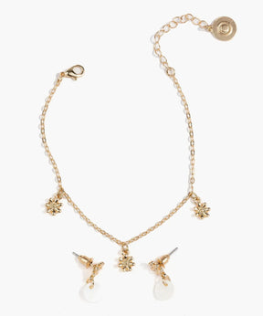 Set Pulsera Y Aros Soles