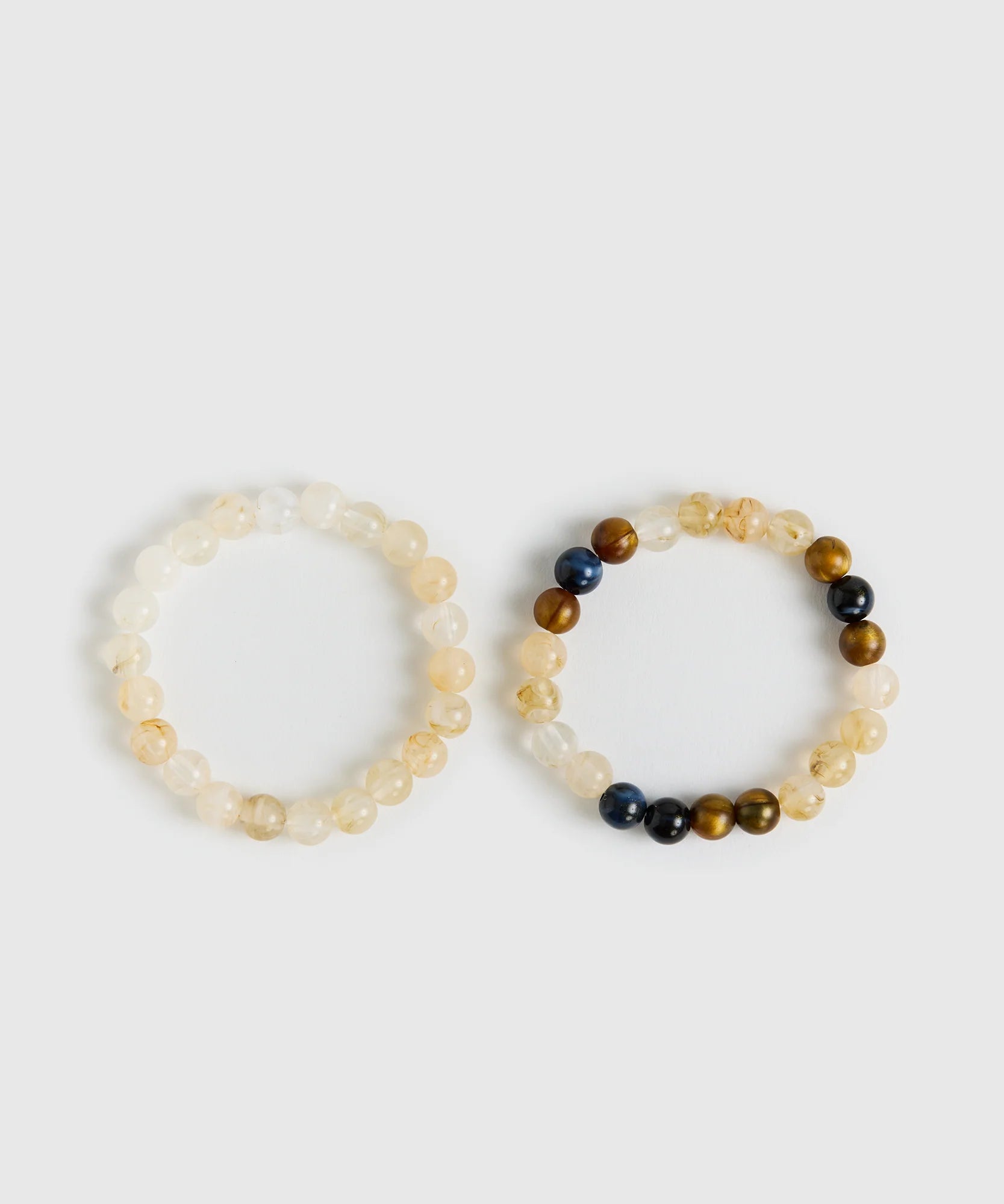 Set Pulseras Borlas Resina