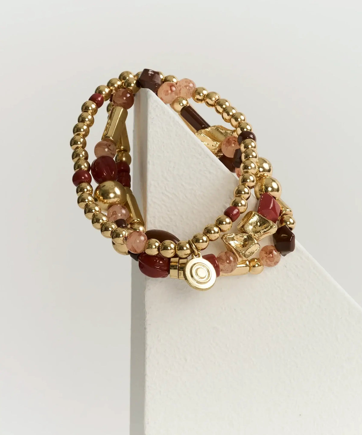 Set Pulseras Mostacillas Piedras Multicolores Boho