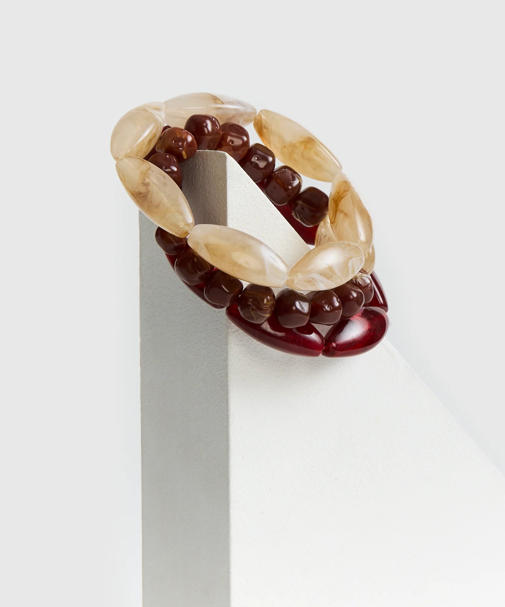 Set Pulseras Piedras Irregulares