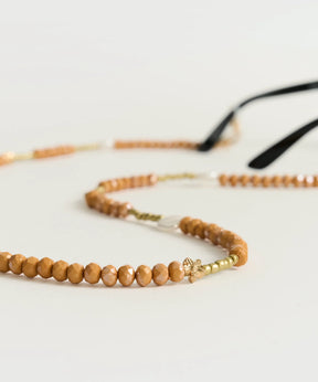 Strap Sujetador Lentes Mostacillas Flor Perlas