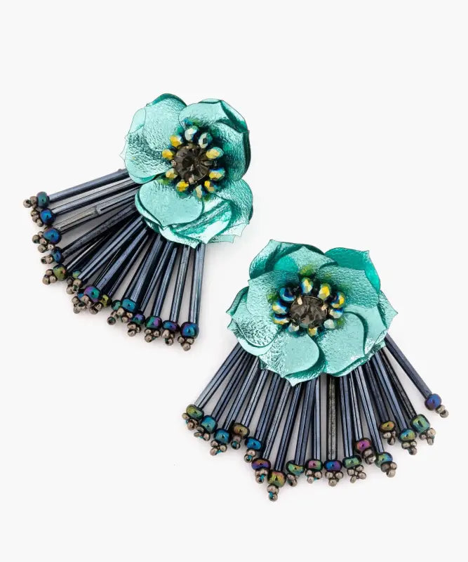 Aros Flor Pompón