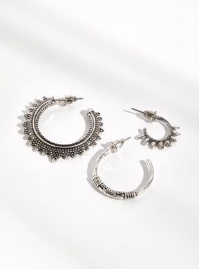 Set Aros Argollas Boho
