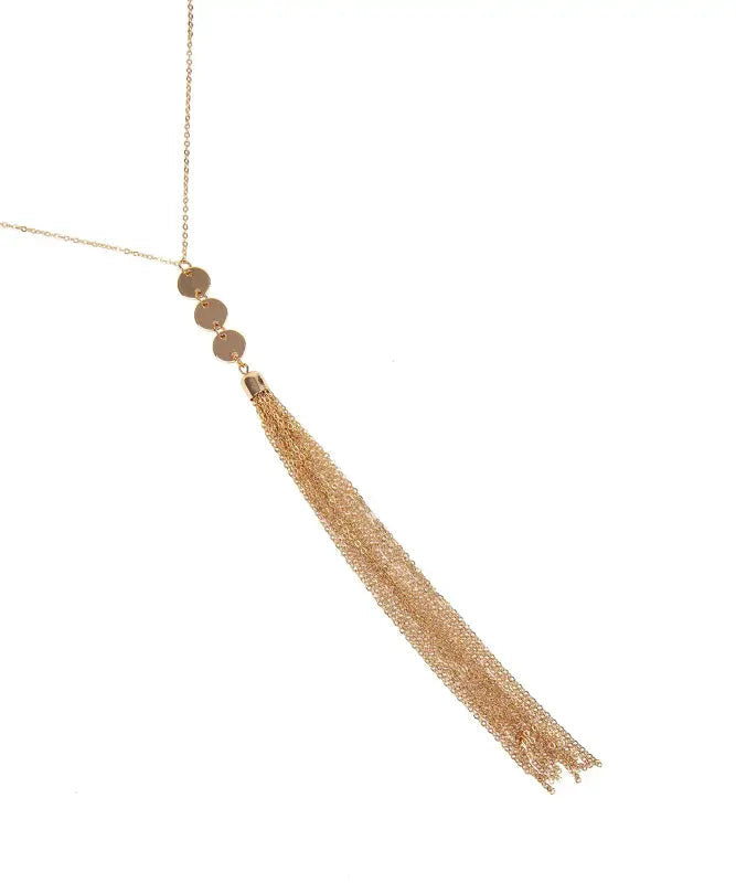 Collar Monedas Y Flecos