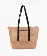 Cartera Gamuza Tote Grande Café