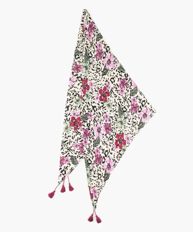 Pañuelo Triángulo Flores