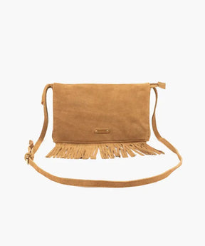 Cartera Bandolera Boho Gamuza Flecos