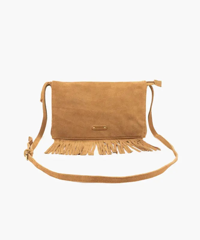 Cartera Bandolera Boho Gamuza Flecos