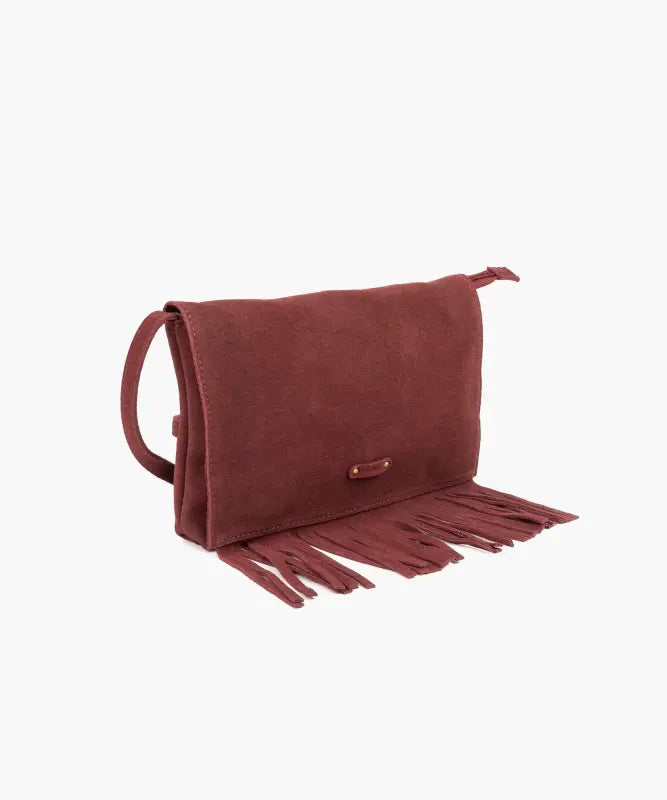 Cartera Bandolera Boho Gamuza Flecos