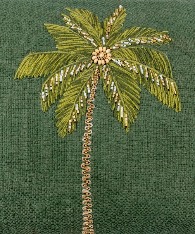 Funda Cojín Algodón Palmeras