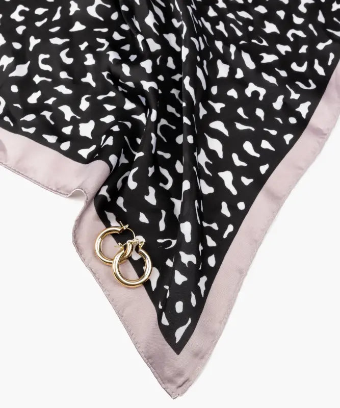 Set Pañuelo Y Aros Animal Print