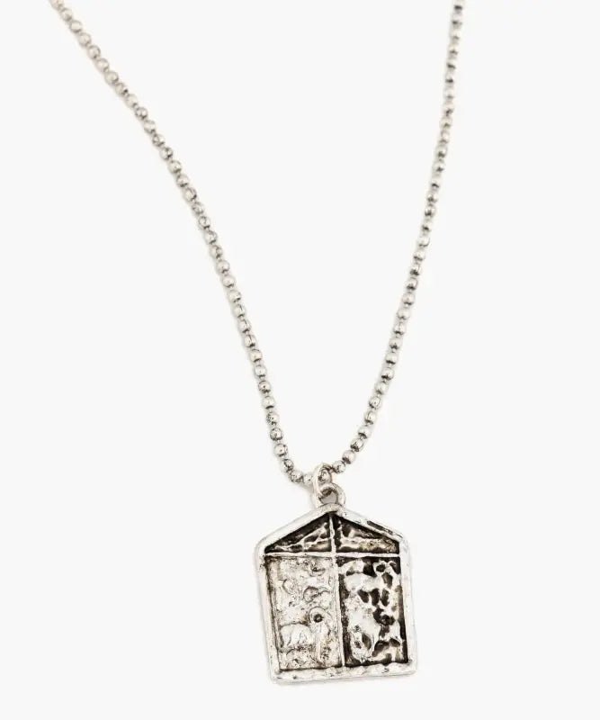 Collar Puntos Étnico - Plateado