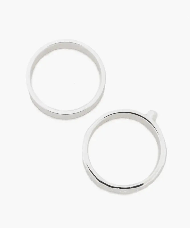 Set Anillos Acero Inoxidable Piedras Y Punto De Luz