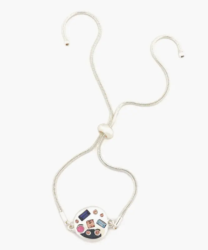 Pulsera Ajustable Moneda Y Brillantes