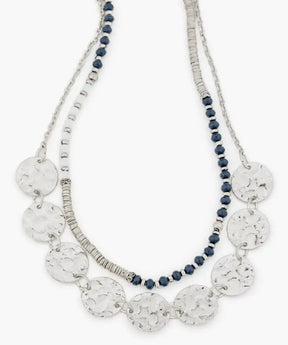 Collar Mostacillas Y Monedas