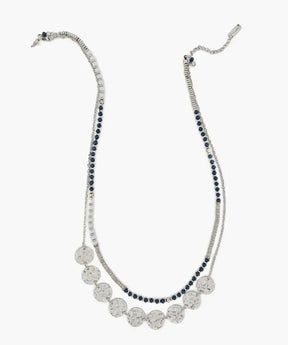 Collar Mostacillas Y Monedas