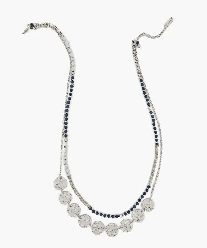 Collar Mostacillas Y Monedas