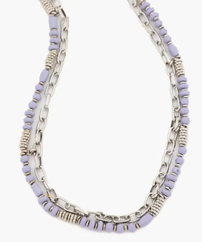 Collar Cadena Y Mostacillas