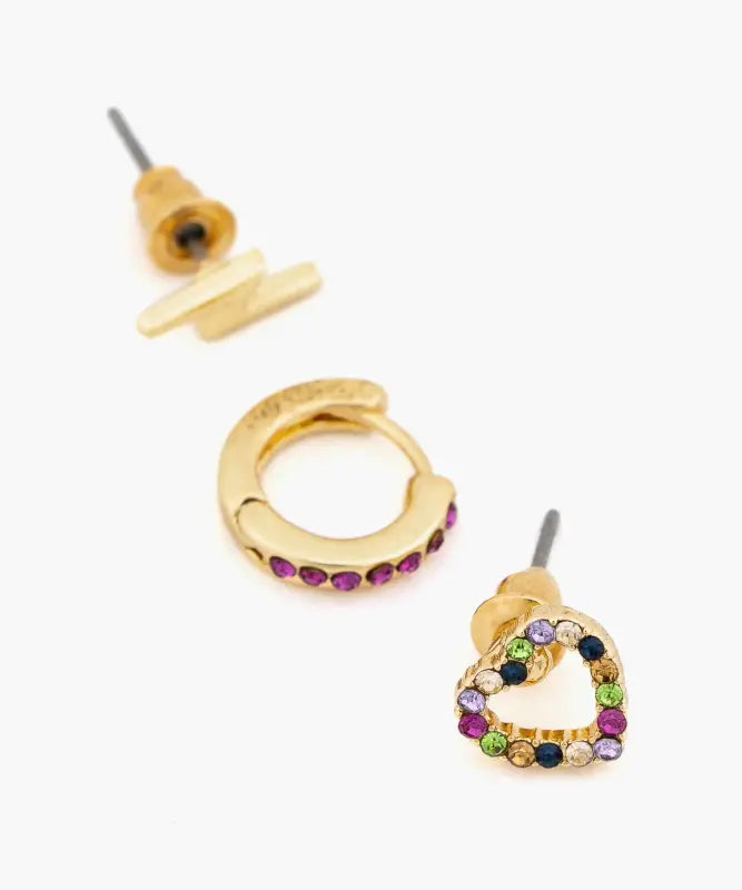 Set Aros Rayo Y Corazón