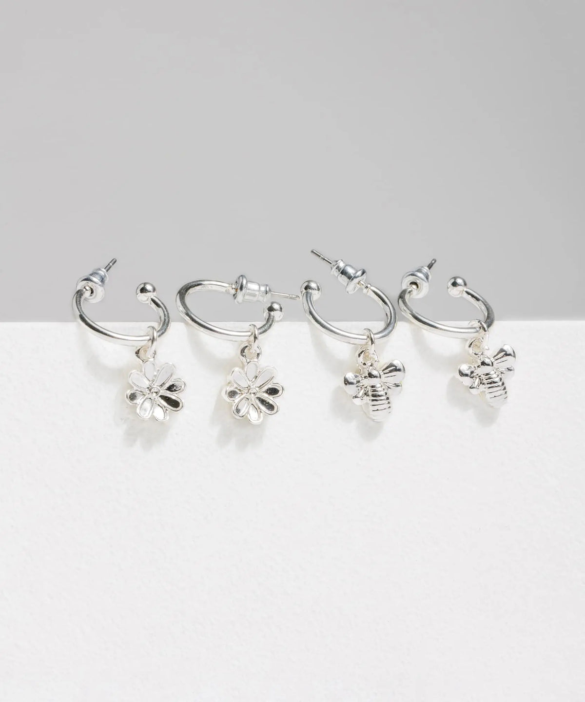 Set Aros Flor Y Abeja